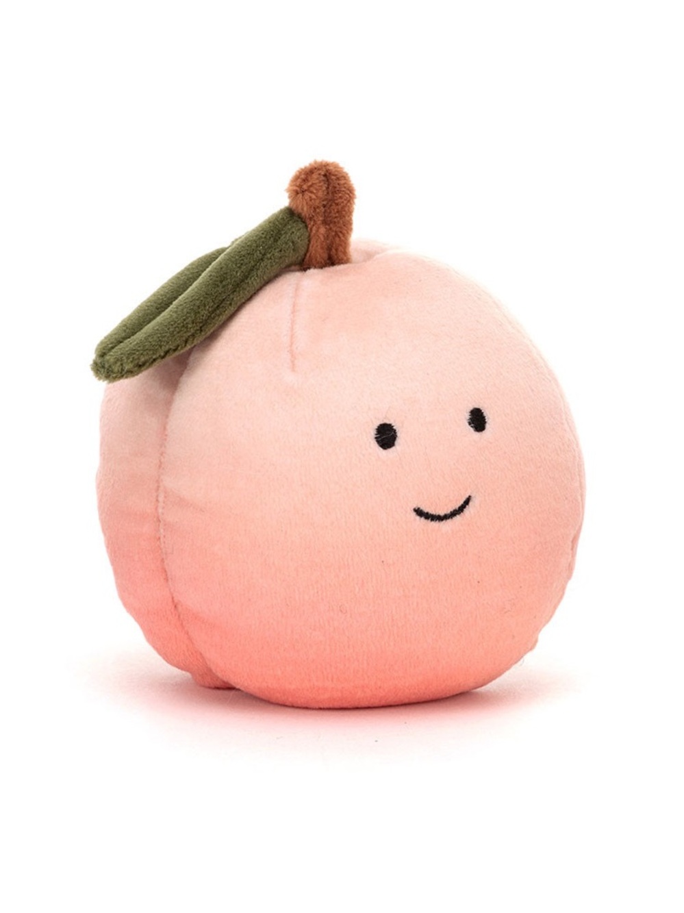 Jellycat Fabulous Peach Fruit Plush Toy 4” Smiling Happy Retired Rare Deadtstock